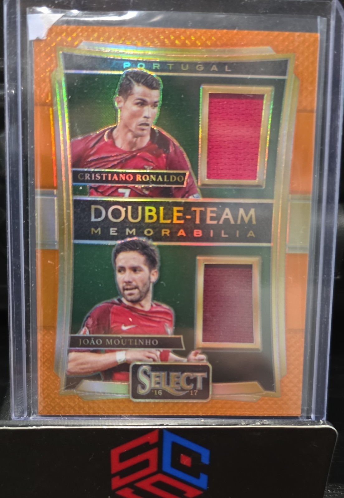 2016-17 Panini Select - Double Team Memorabilia Cristiano Ronaldo, Joao Moutinho 2016-17 Panini Select - Double Team Memorabilia Cristiano Ronaldo, Joao Moutinho