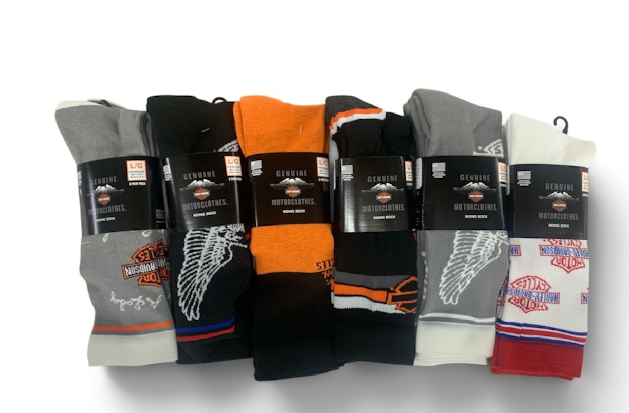 Harley Davidson Riding Sock men\'s Shoe Sizes Assorted 10-13 4 pair Harley Davidson Riding Sock men\'s Shoe Sizes Assorted 10-13 4 pair