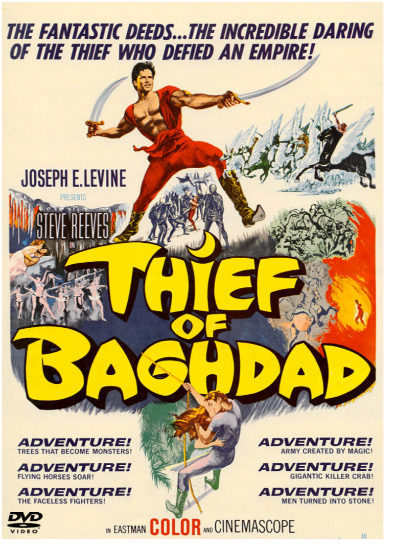 Thief of Baghdad  1961 DVD  Steve Reeves  Widescreen Restored Action Sword