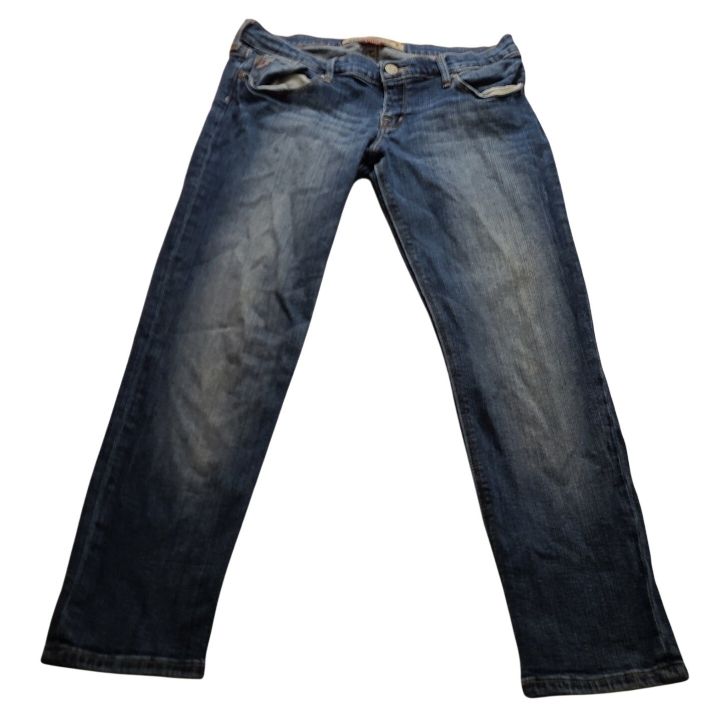 Hollister Co Low Rise Skinny Stretch Jeans Medium Wash Blue Denim Size 9
