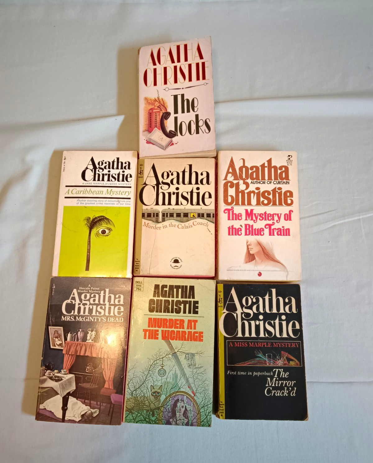 Agatha Christie Lot of 7 Paperback Mystery Novels Pocket Books Miss Marple Agatha Christie Lot of 7 Paperback Mystery Novels Pocket Books Miss Marple