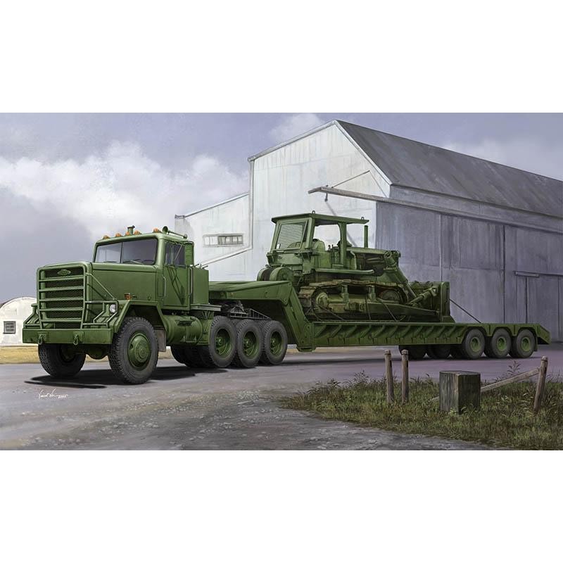 Hot Sale 1/35 Trumpeter M920 Tractor TowM870A1 Semi Trailer Car 01078 Static Kit