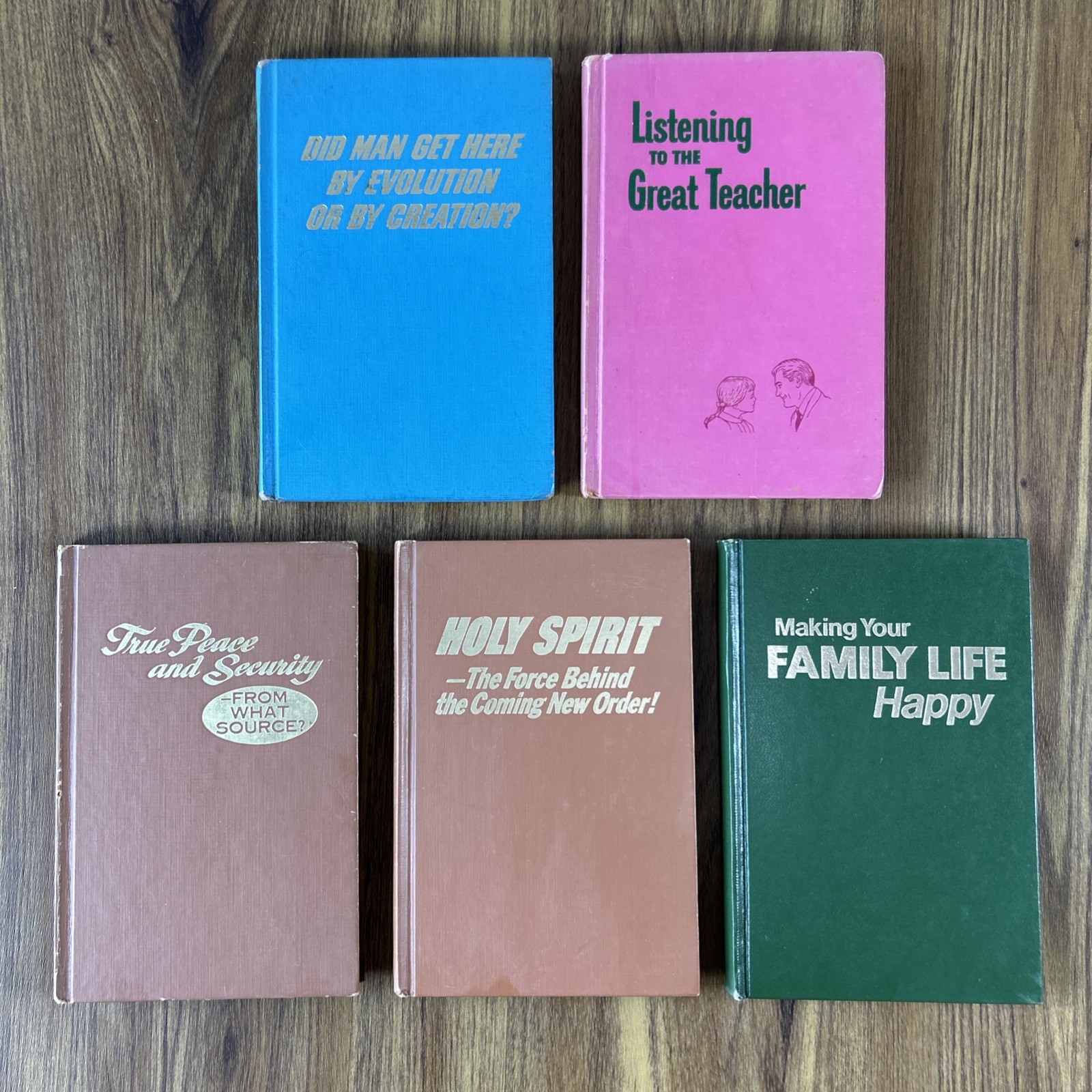 Vintage Lot of 5 Jehovah Witnesses Hardcover Books Watch Tower Bible Society