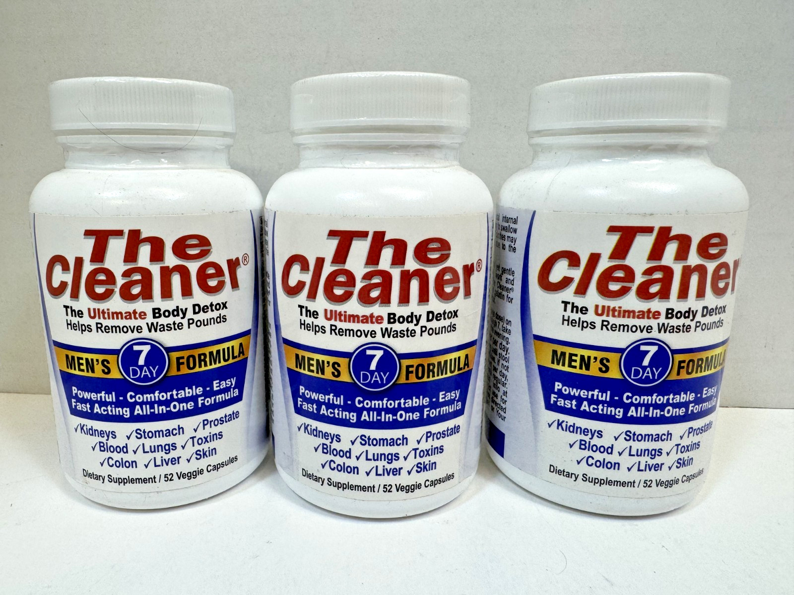 3 PACK Century Systems The Cleaner Men's 7 Day Formula Body Detox BB DEC2026 3 PACK Century Systems The Cleaner Men's 7 Day Formula Body Detox BB DEC2026