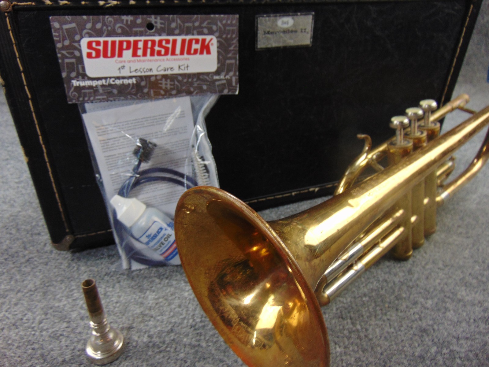 Bach Mercedes II Cornet Clean READY TO PLAY Case Mouthpiece Care Kit