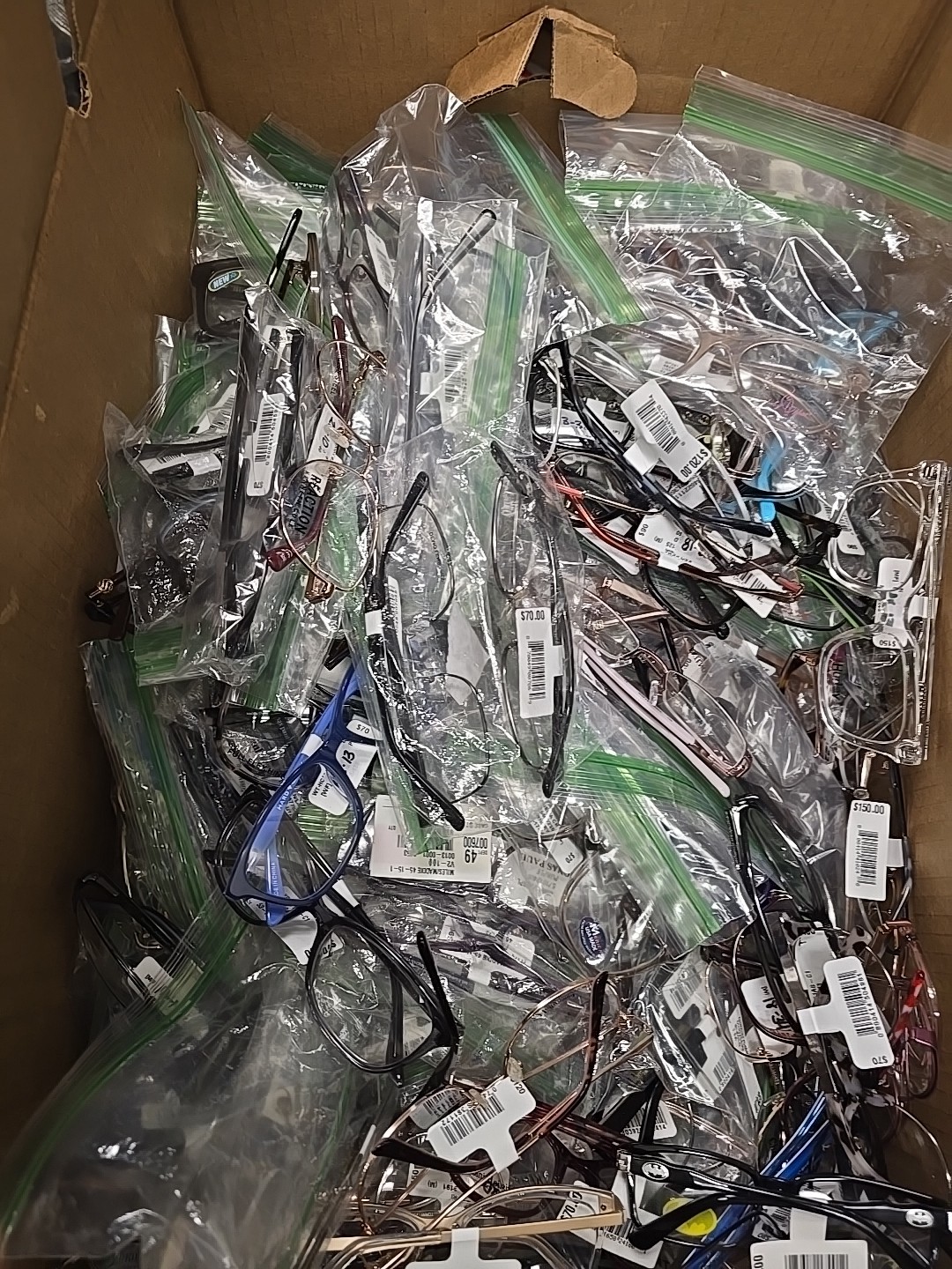 Lot of 20 Eyeglasses Frames – $1,000+ Retail Value – Random Colors Brands Patter