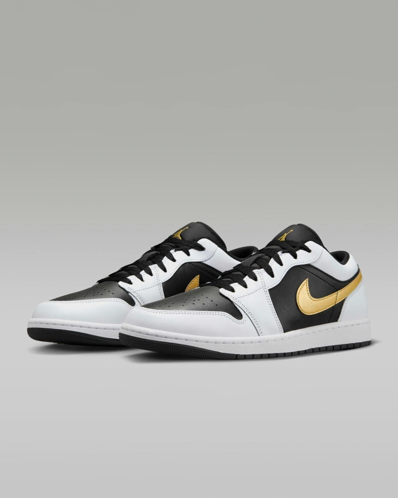 Jordan 1 Vintage Basketball Shoes Men's Low Top Black Sneaker 