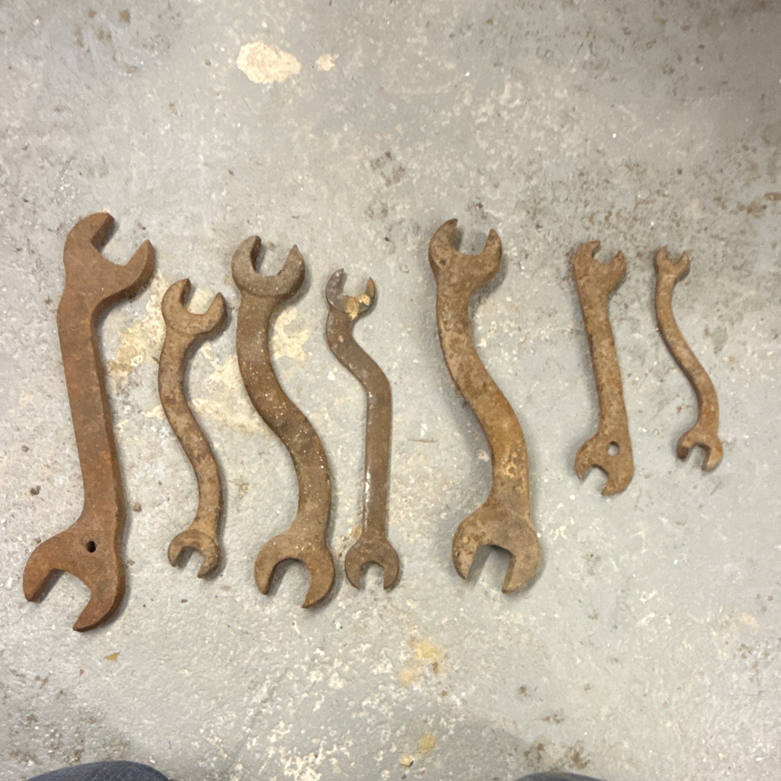Lot Of 7 Antique Double sided Wrench Lot Of 7 Antique Double sided Wrench