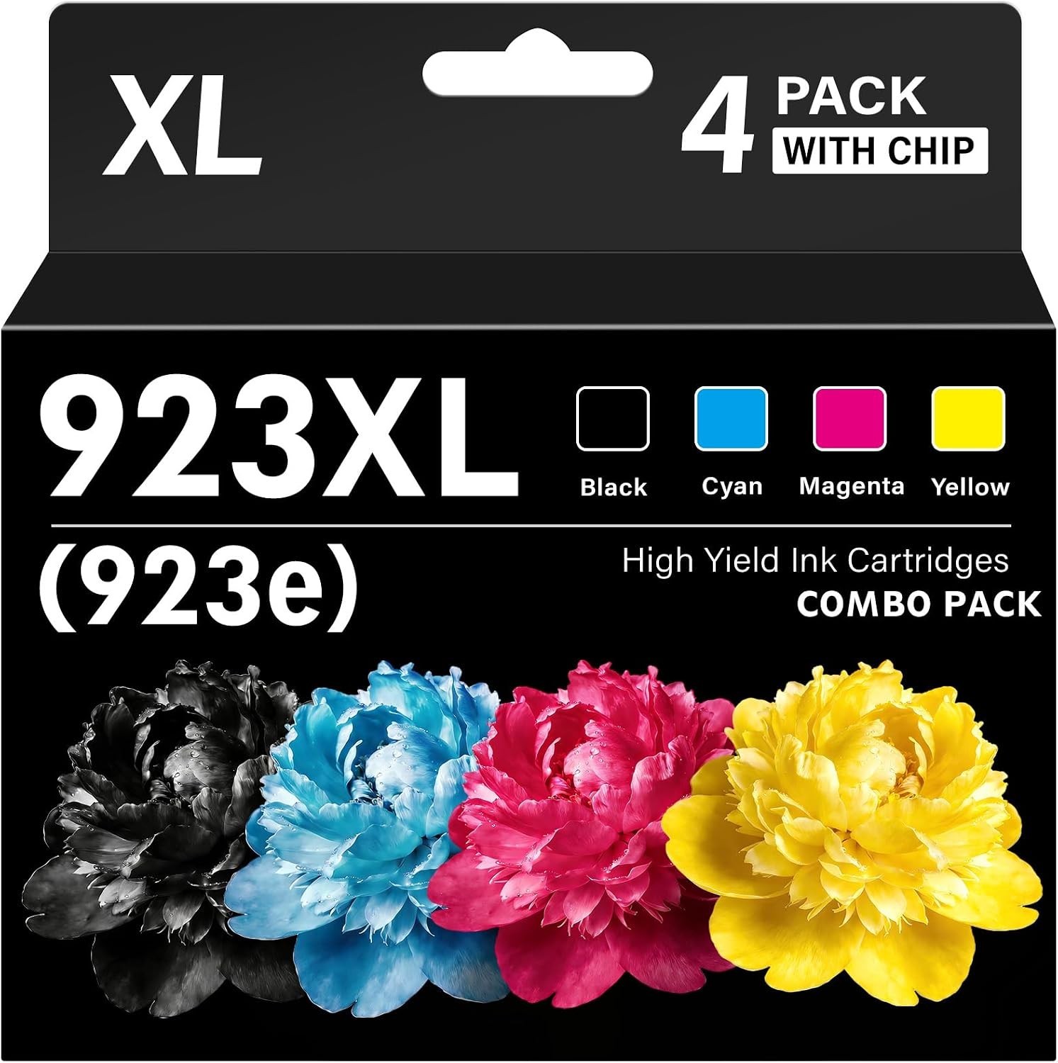 923XL Ink Cartridges Combo Pack for HP Black Cyan Magenta Yellow 923XL Ink Cartridges Combo Pack for HP Black Cyan Magenta Yellow