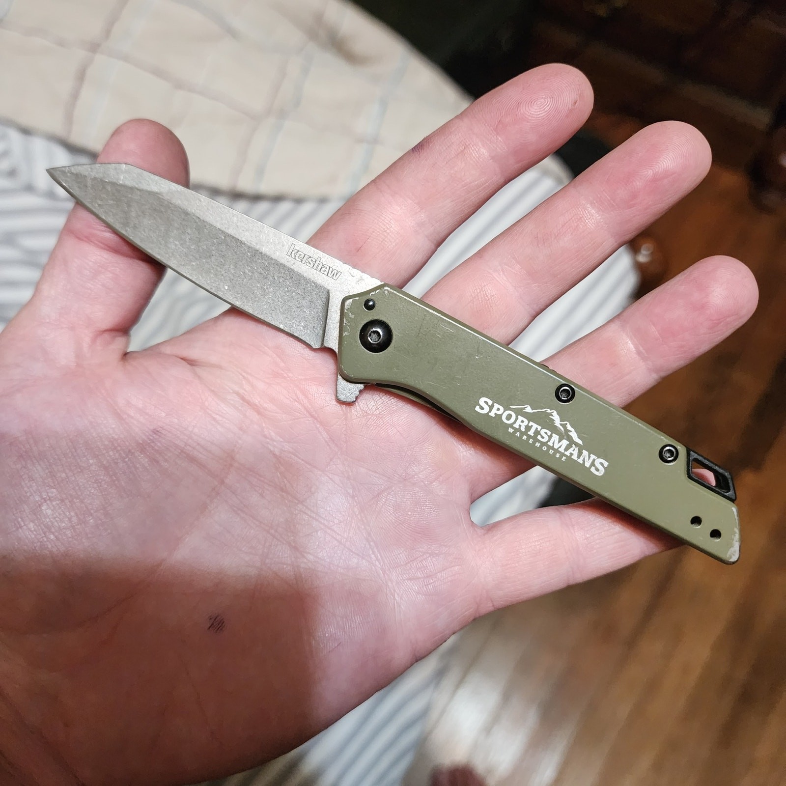 Kershaw Misdirect Sportsman’s Exclusive Folding Pocket Knife - Olive Green - EDC Kershaw Misdirect Sportsman’s Exclusive Folding Pocket Knife - Olive Green - EDC