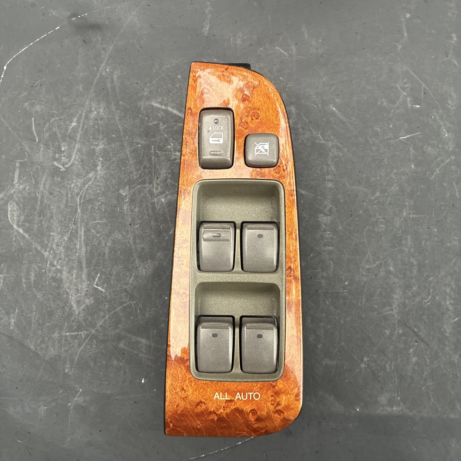2001- 2006 Lexus LS430 Master Power Window Switch W/ Woodgrain Bezel OEM 514569