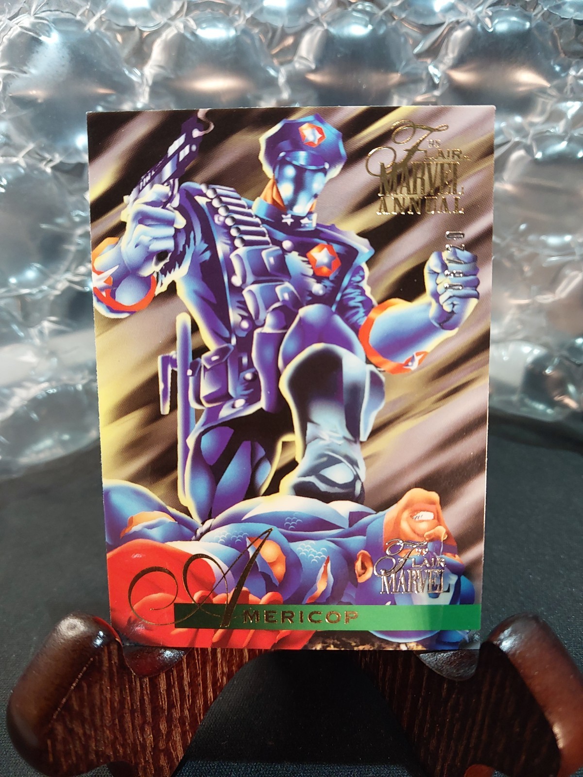 2019 Marvel Flair💥1995 Flair Buybacks💥Rare Insert💥#108 Americop 8/20💥MINT