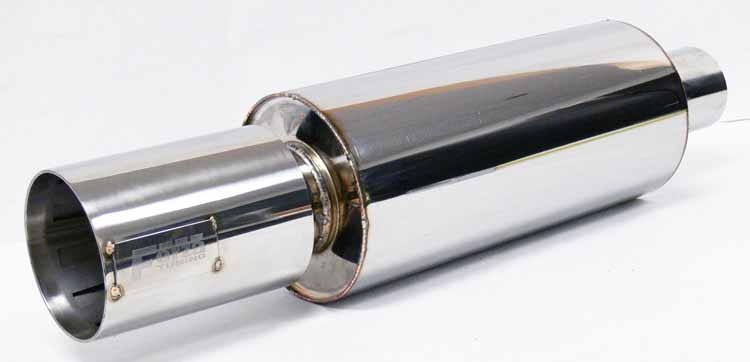 OBX Stainless Forza Tuning Muffler 3\' Inlet Universal Fit Performance Exhaust OBX Stainless Forza Tuning Muffler 3\' Inlet Universal Fit Performance Exhaust