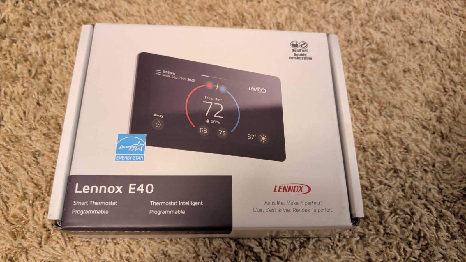 Lennox E40 Smart Thermostat NIB
