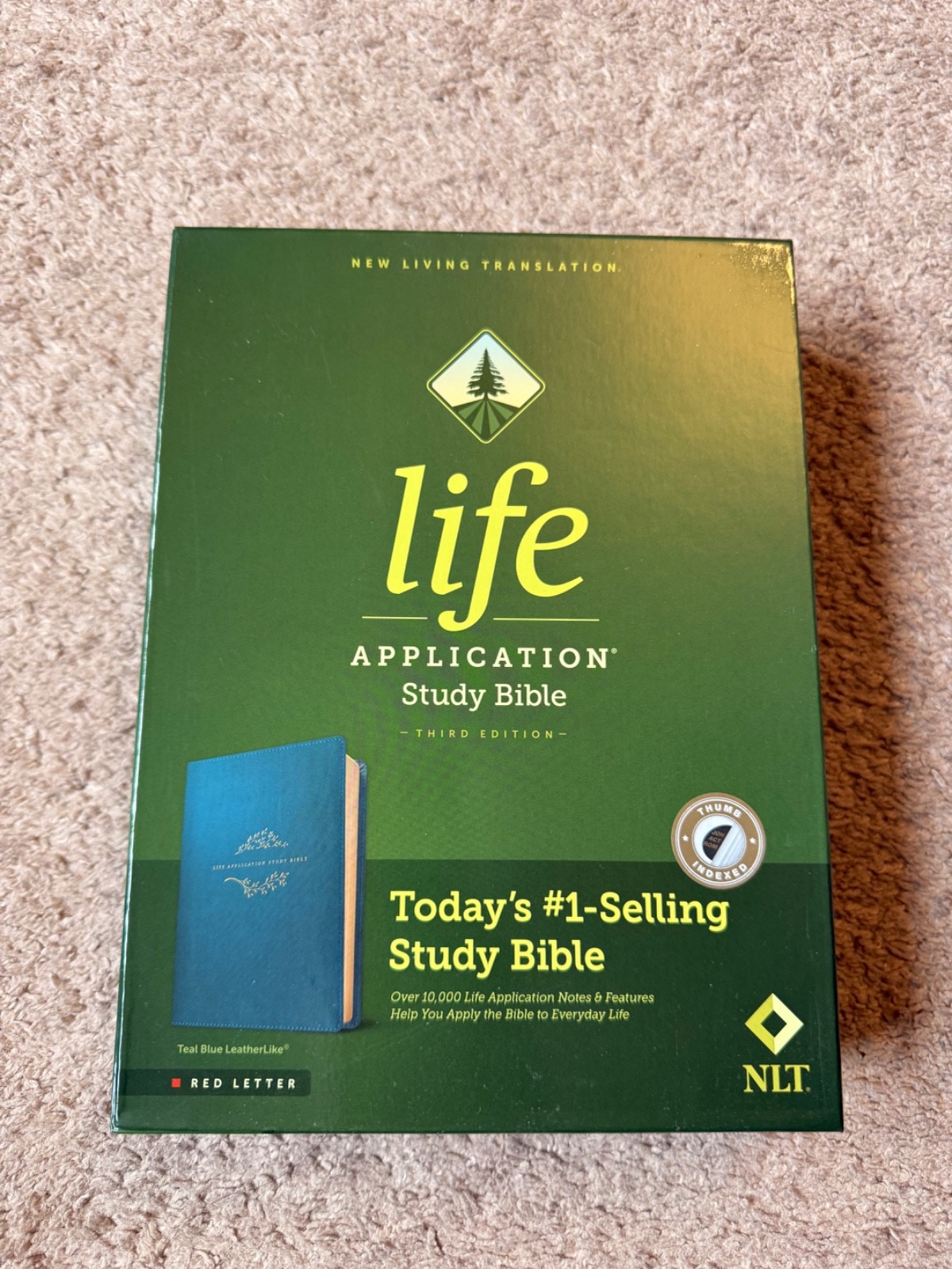 Brand new NLT Life Application study Bible leather like cover