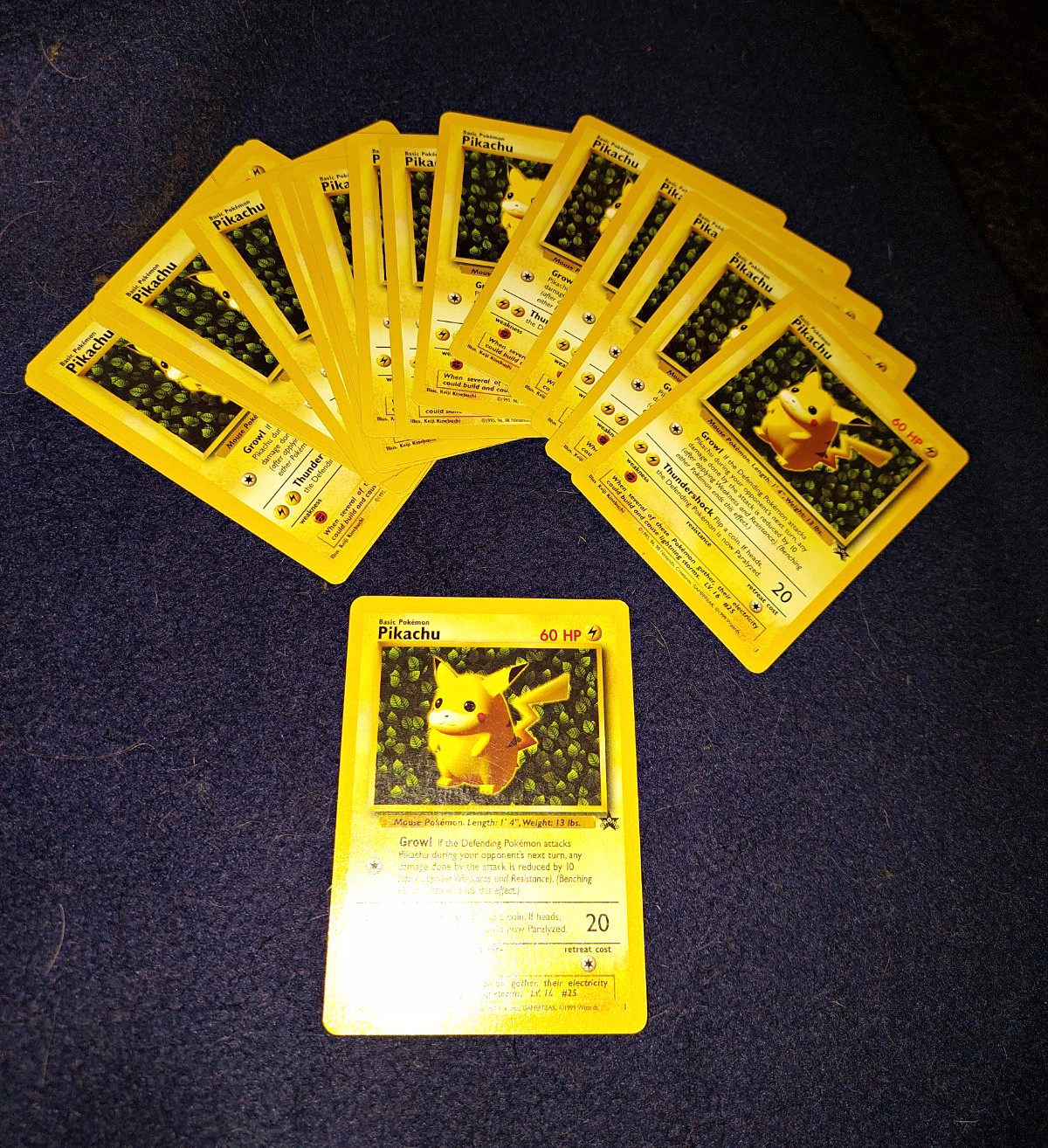 Wizards of the Coast Pokemon TCG Pikachu #1 Black Star Promo EN 1999