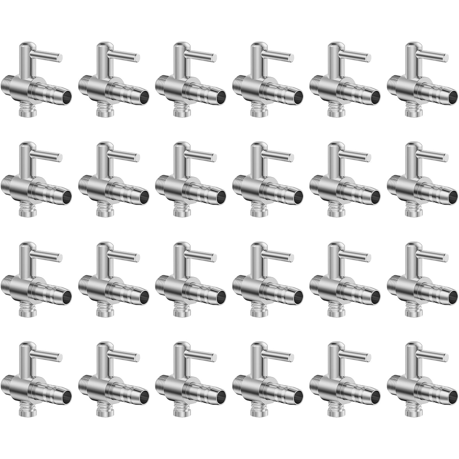 Pawfly 24 Pack Aquarium Thread Air Control Valves for 3/16\