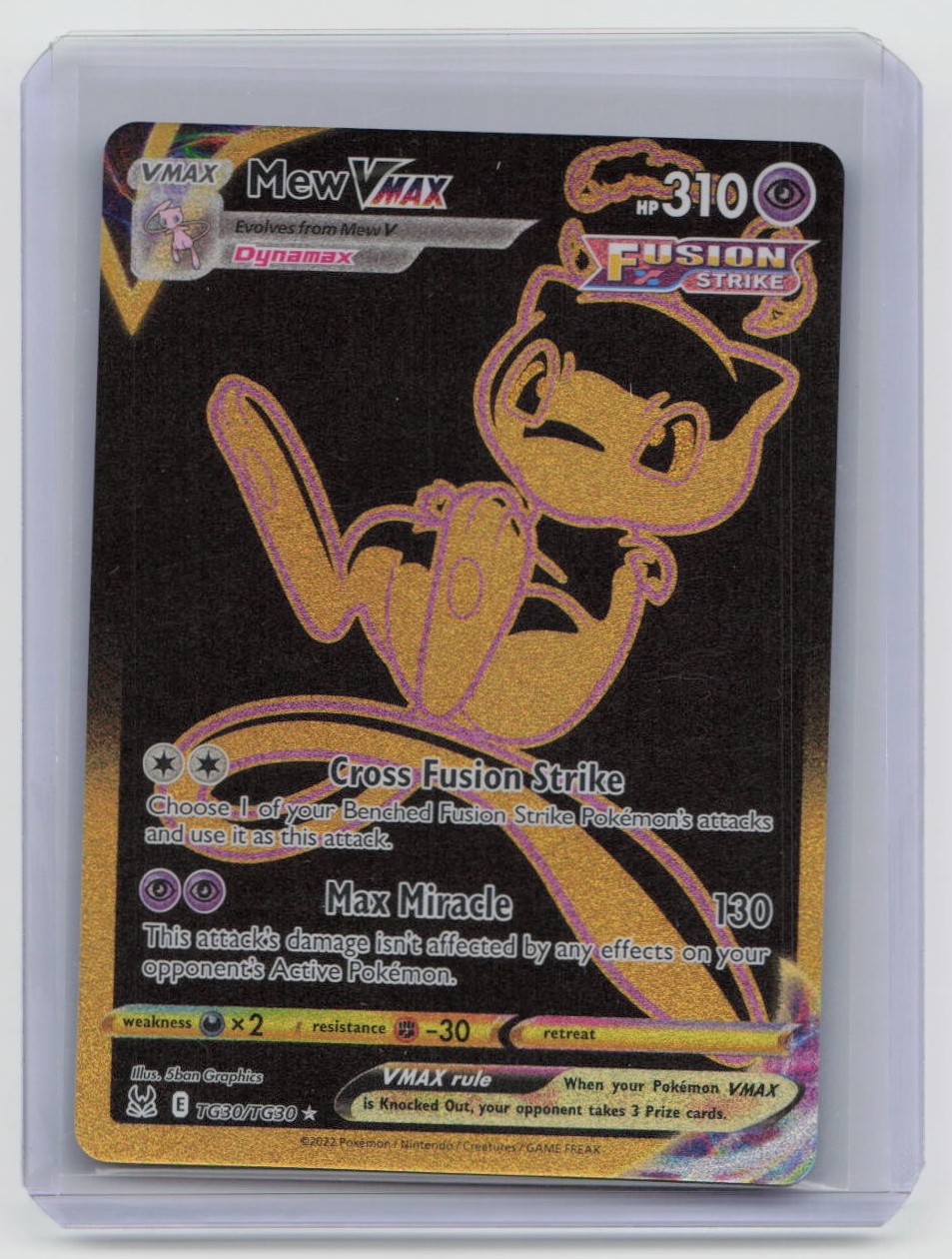 Mew VMAX TG30/TG30 Secret Rare Lost Origin Trainer Gallery Pokemon Holo NM Mew VMAX TG30/TG30 Secret Rare Lost Origin Trainer Gallery Pokemon Holo NM