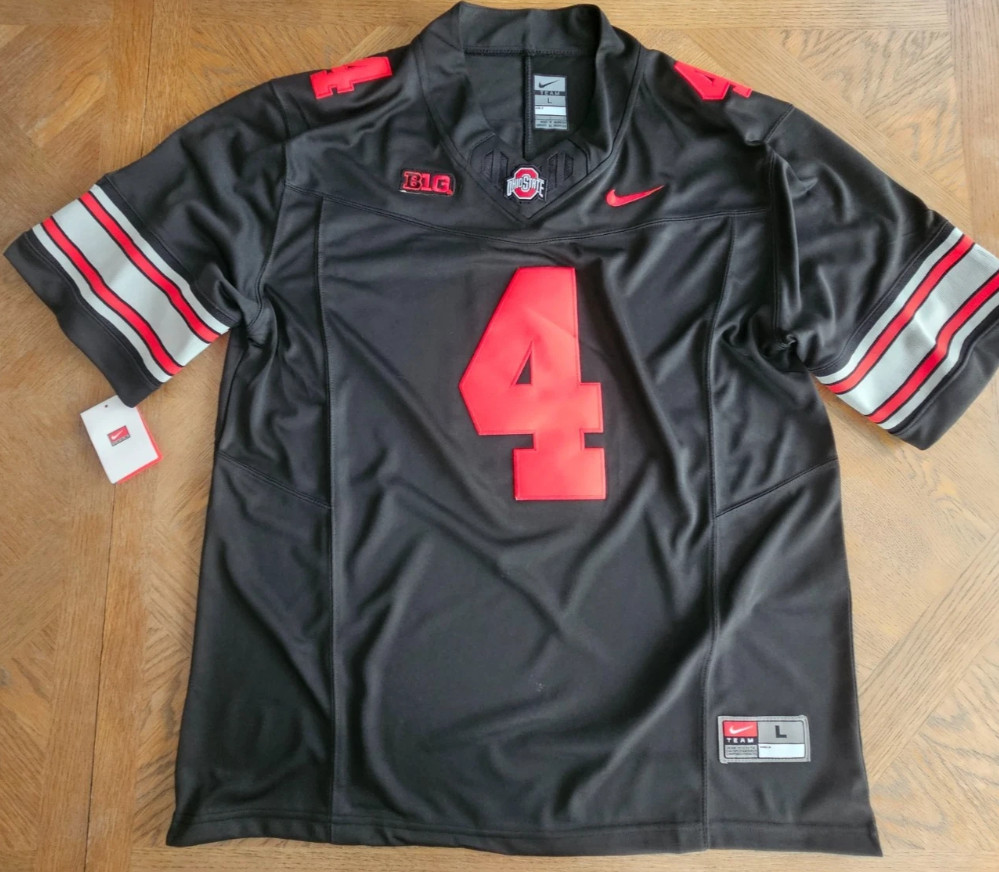 NEW Jeremiah Smith #4 Ohio State Buckeyes BLACKOUT Men Jersey OSU 2026-2027
