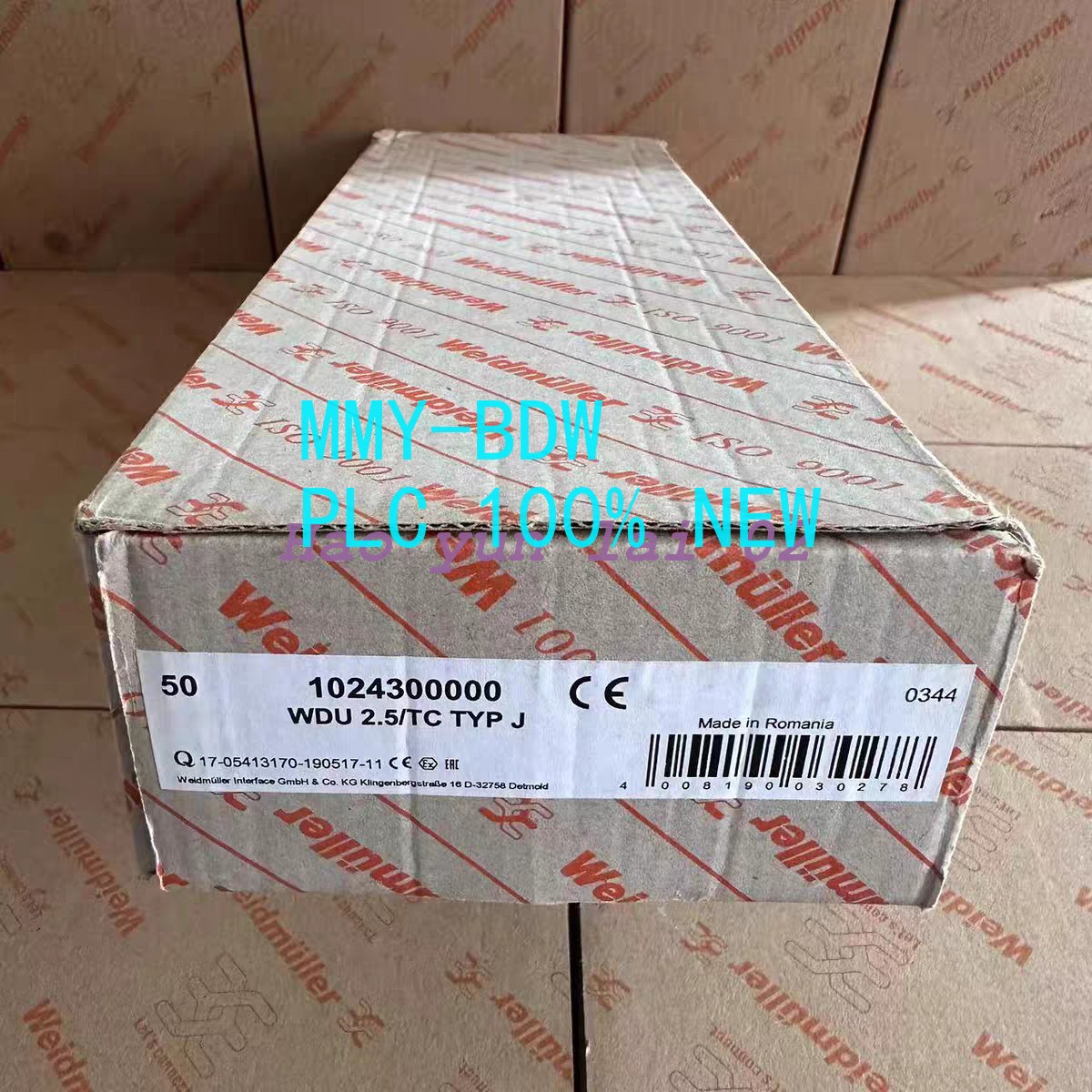 50PC/box New WEIDMULLER WDU 2.5/TC TYP J 1024300000 Terminal Block Freight Free 50PC/box New WEIDMULLER WDU 2.5/TC TYP J 1024300000 Terminal Block Freight Free