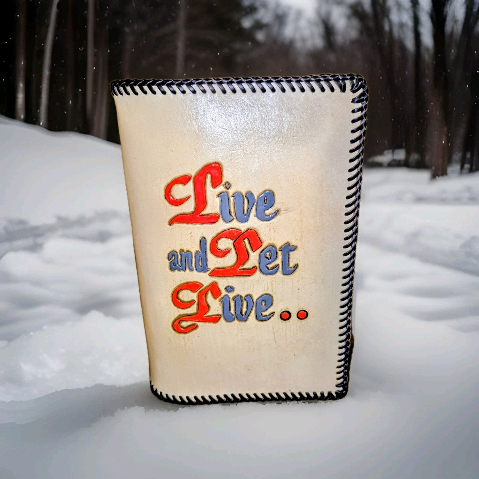Personalized AA Live & Let Live Big Book Cover Personalized AA Live & Let Live Big Book Cover