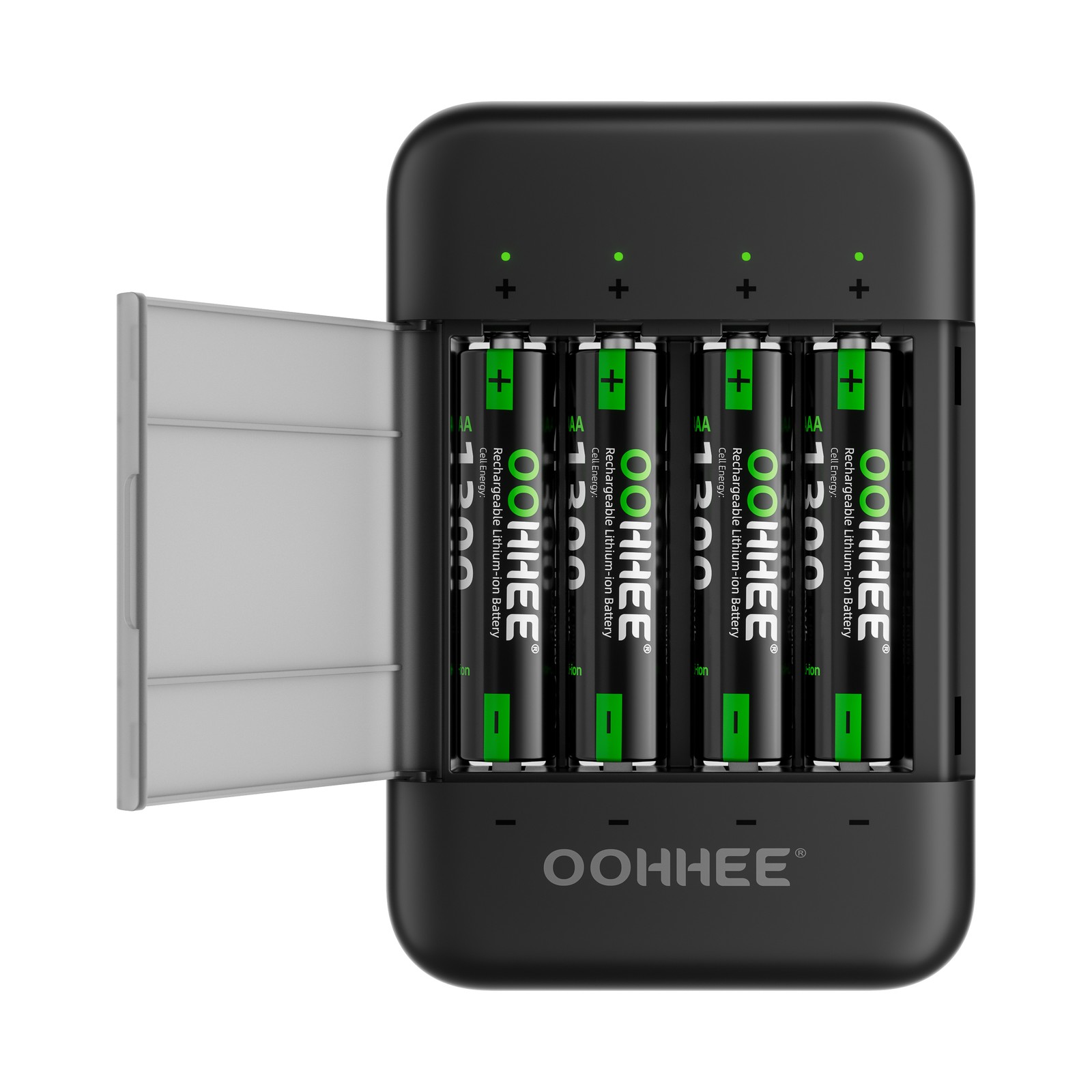 1300mWh 4/8/12/16PCS OOHHEE Rechargeable AAA Lithium Battery + Charging Box 1.5V