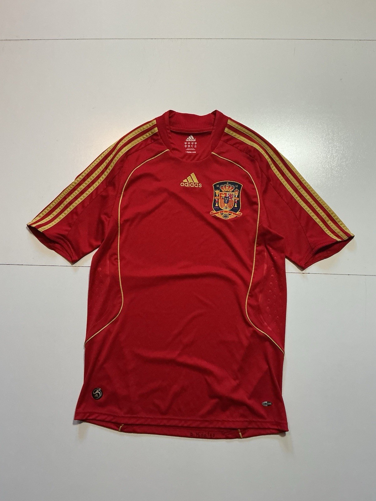 Adidas Spain National Team Espania 2008-09 Home Football Soccer S/S Jersey Sz. M Adidas Spain National Team Espania 2008-09 Home Football Soccer S/S Jersey Sz. M