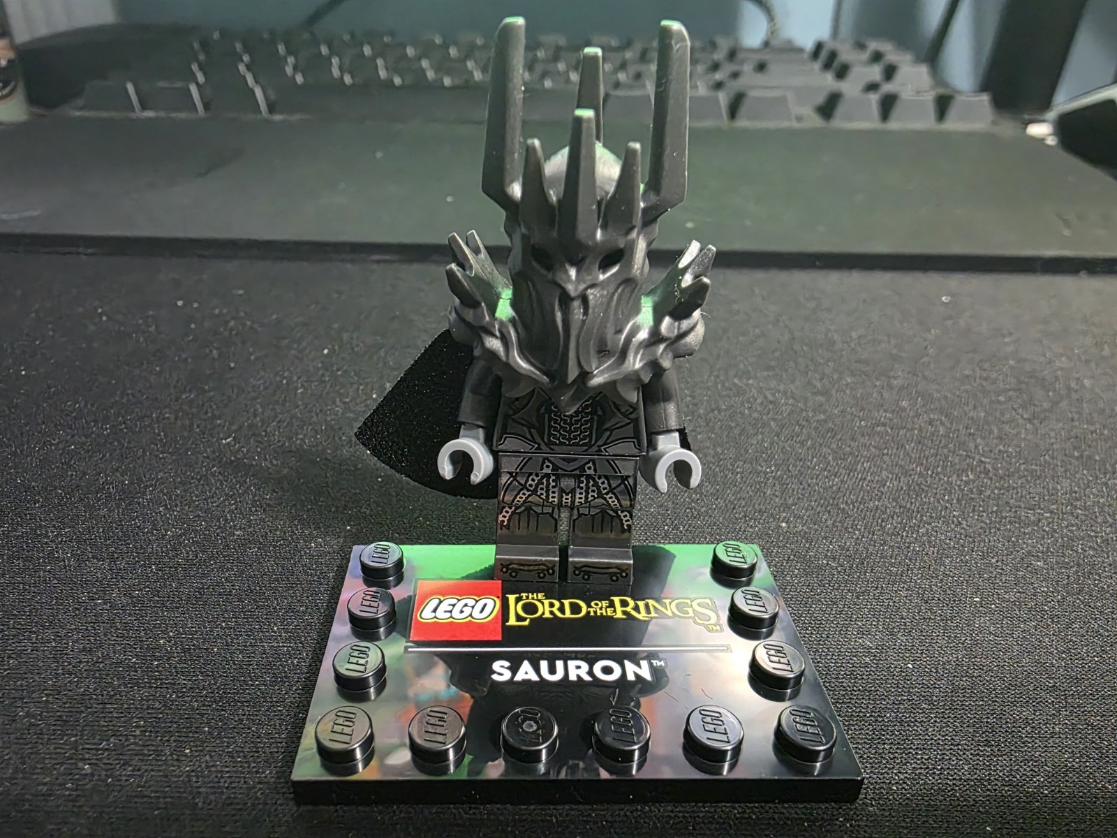 LEGO Sauron Minifigure, From Set 11373. New W/ NAMEPLATE LEGO Sauron Minifigure, From Set 11373. New W/ NAMEPLATE