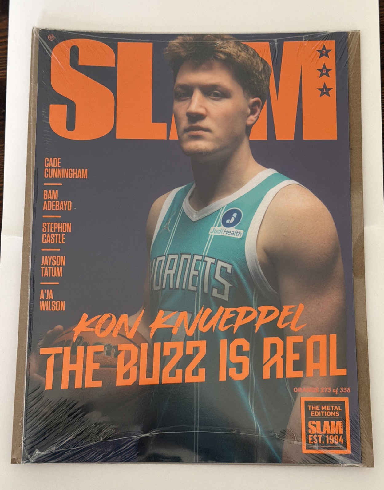 Sealed Slam Magazine Kon Knueppel Orange Metal # 273/338 limited edition Sealed Slam Magazine Kon Knueppel Orange Metal # 273/338 limited edition