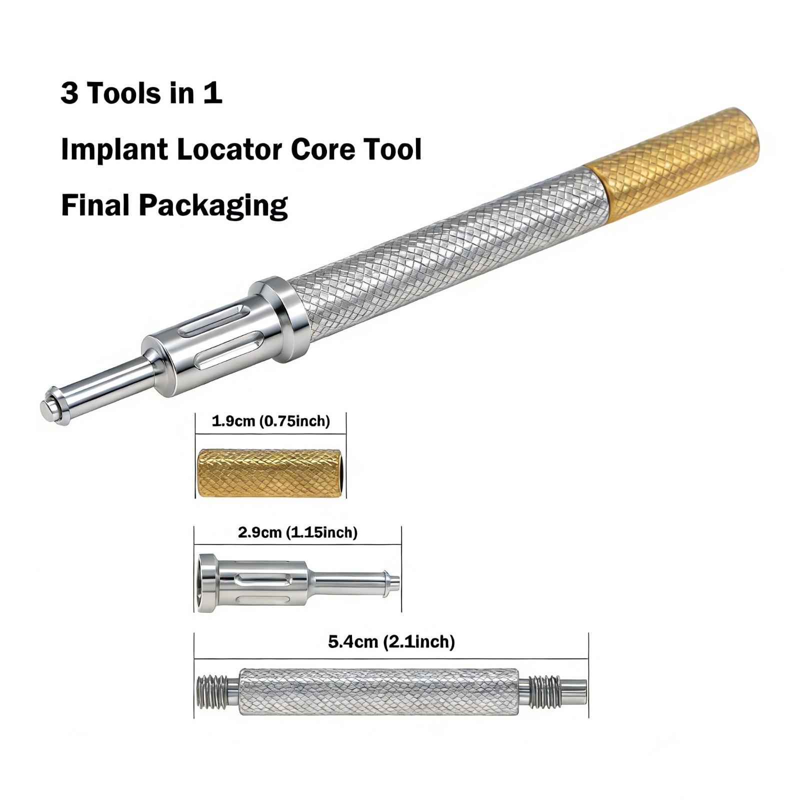 US Dental Locator Overdenture Abutments Retention Caps Zest Locator Core Tool