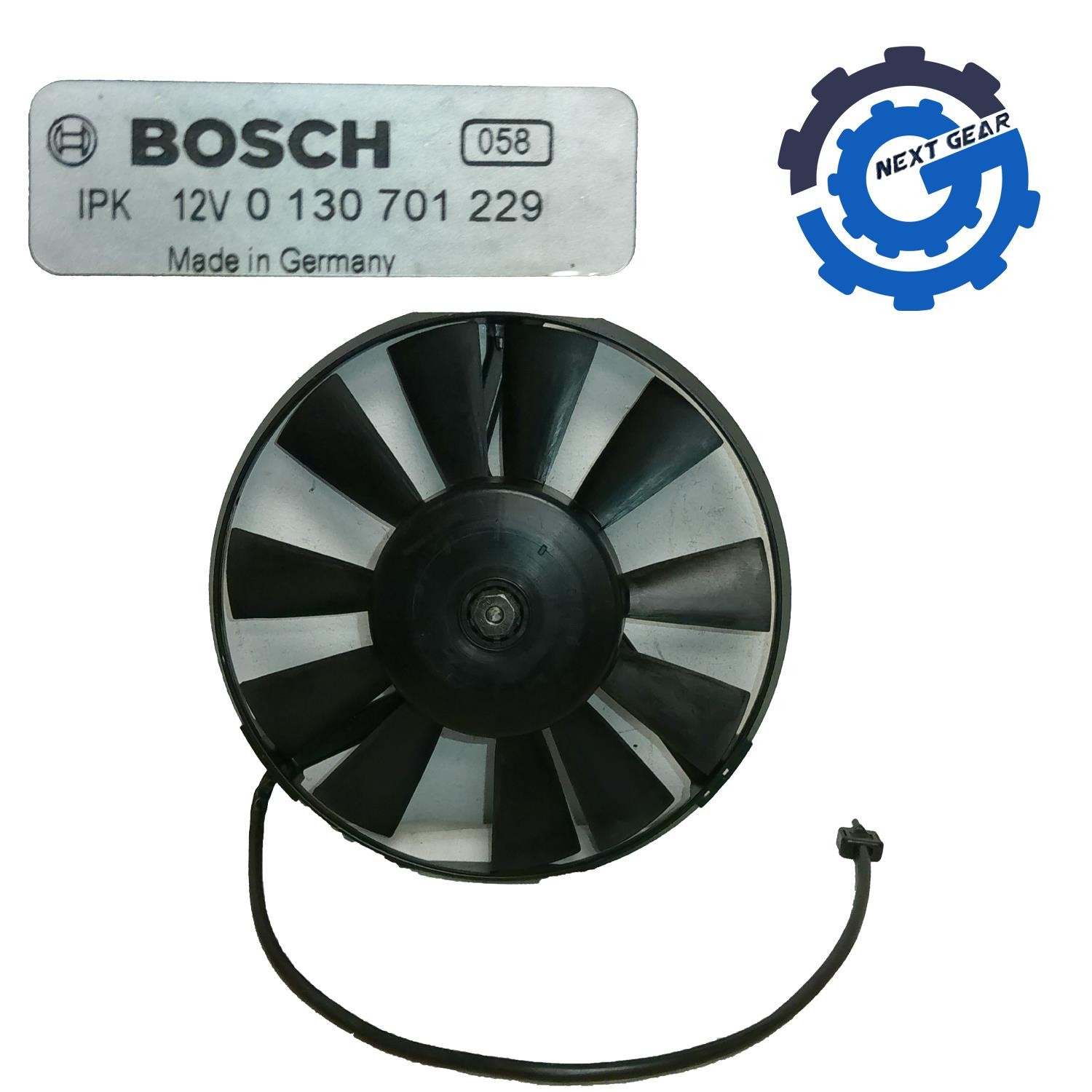 OEM Bosch Radiator Auxiliary Cooling Fan for 1977-1989 MERCEDES 190D 0130701229