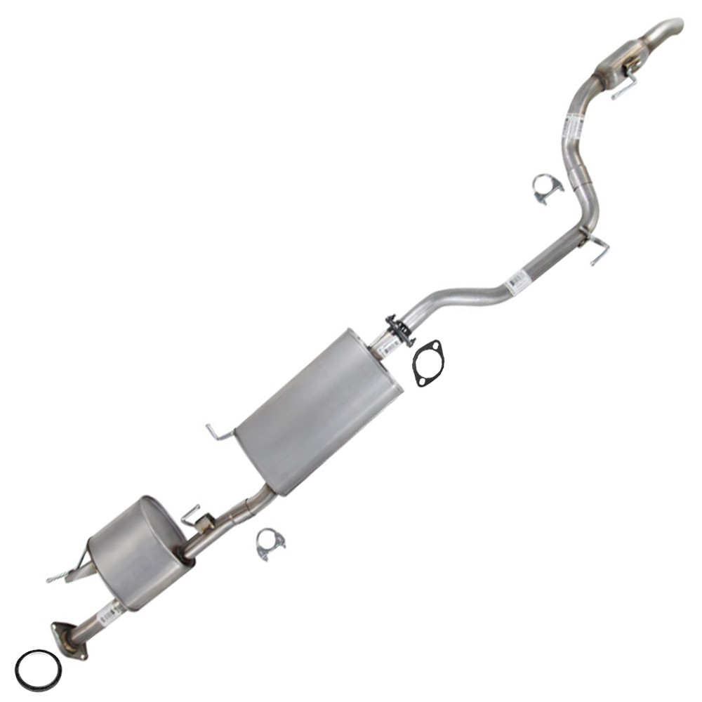 Stainless Steel Muffler w/ Rear Resonator Kit fits: 2013 JX35, 2014-16 QX60 3.5L
