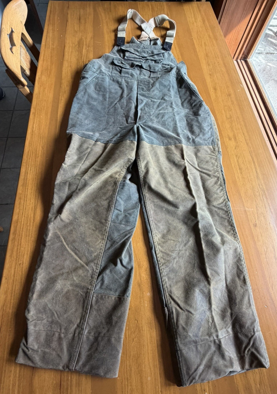 Filson Style 527 Double Tin Cloth Bib Overalls Size 38 Made USA Waxed Canvas Filson Style 527 Double Tin Cloth Bib Overalls Size 38 Made USA Waxed Canvas