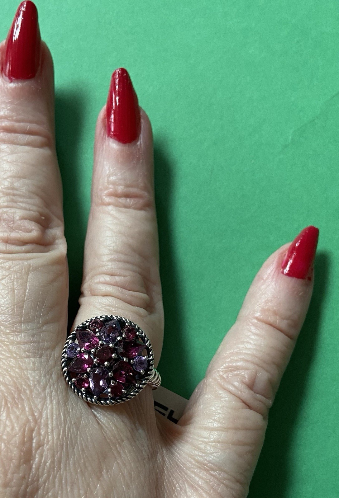 NEW Effy Sterling Silver, Amethyst & Rhodolite Ring / $565 NEW Effy Sterling Silver, Amethyst & Rhodolite Ring / $565