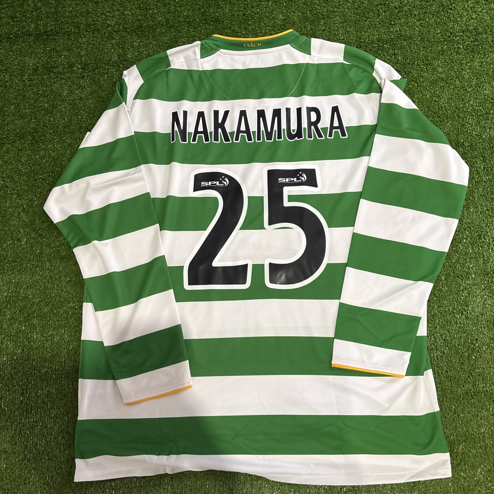CELTIC NIKE 2007/2008 FOOTBALL HOME JERSEY #25 Shunsuke Nakamura XL BNWT