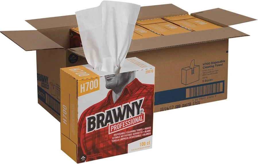 Brawny Professional H700 Disposable Cleaning Towel Box 25070 9 Brawny Professional H700 Disposable Cleaning Towel Box 25070 9