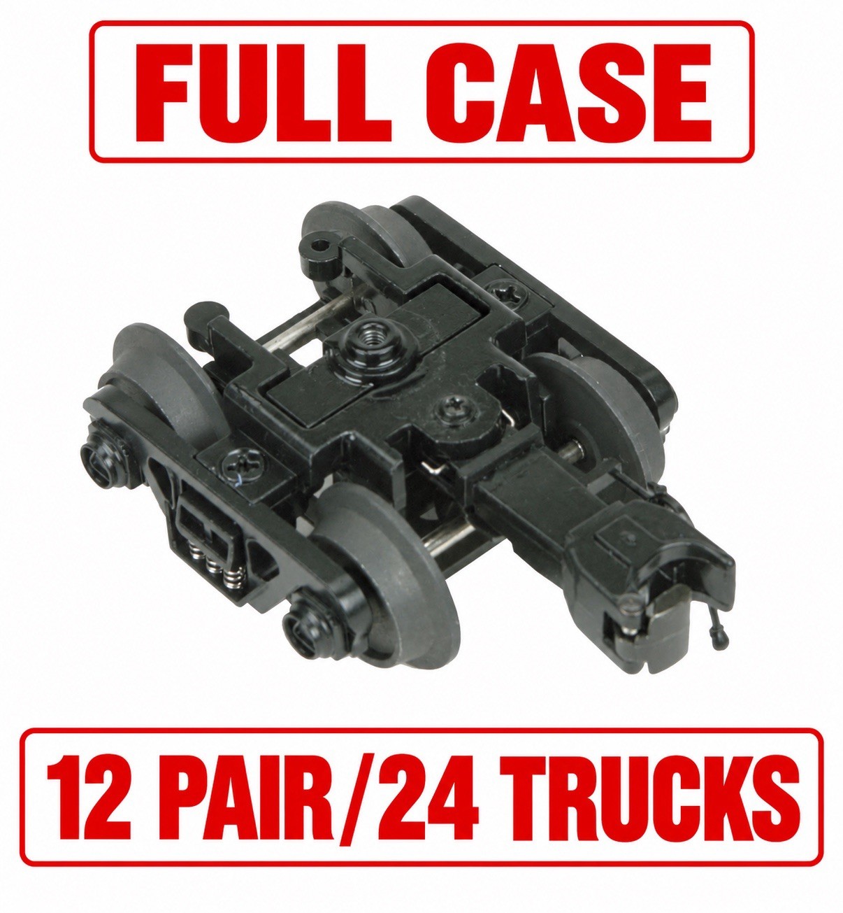 FULL CASE (12 Pair) MTH 20-89004 3R Roller Bearing Freight Trucks O Gauge New FULL CASE (12 Pair) MTH 20-89004 3R Roller Bearing Freight Trucks O Gauge New