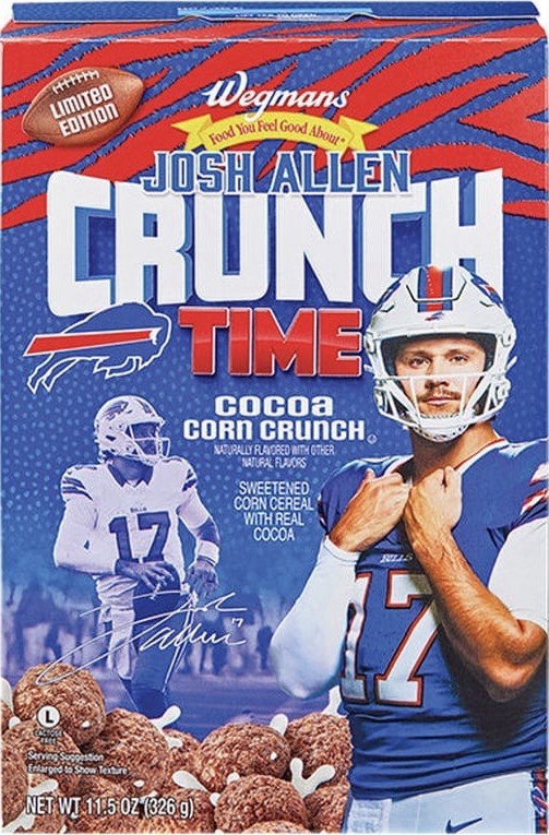 Josh Allen Crunch Time Cocoa Corn Limited Edition Cereal Box Buffalo Bills 2026 Josh Allen Crunch Time Cocoa Corn Limited Edition Cereal Box Buffalo Bills 2026