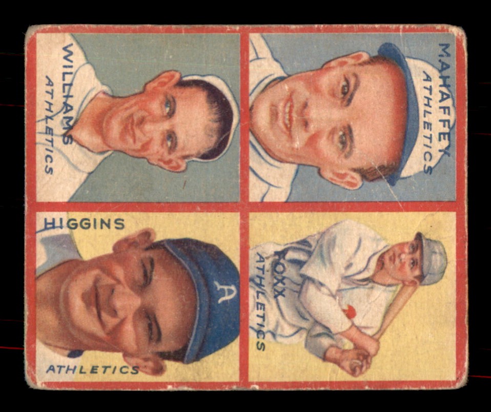 1935 Goudey 4-in-1 - Mahaffey/Foxx/Williams/Higgins #2B PR (Filler)
