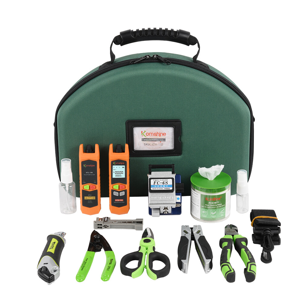 Komshine FTTH Optical Fiber Loss Test Tool Kit Include Fiber Cleaver,OPM,OPS,VFL Komshine FTTH Optical Fiber Loss Test Tool Kit Include Fiber Cleaver,OPM,OPS,VFL