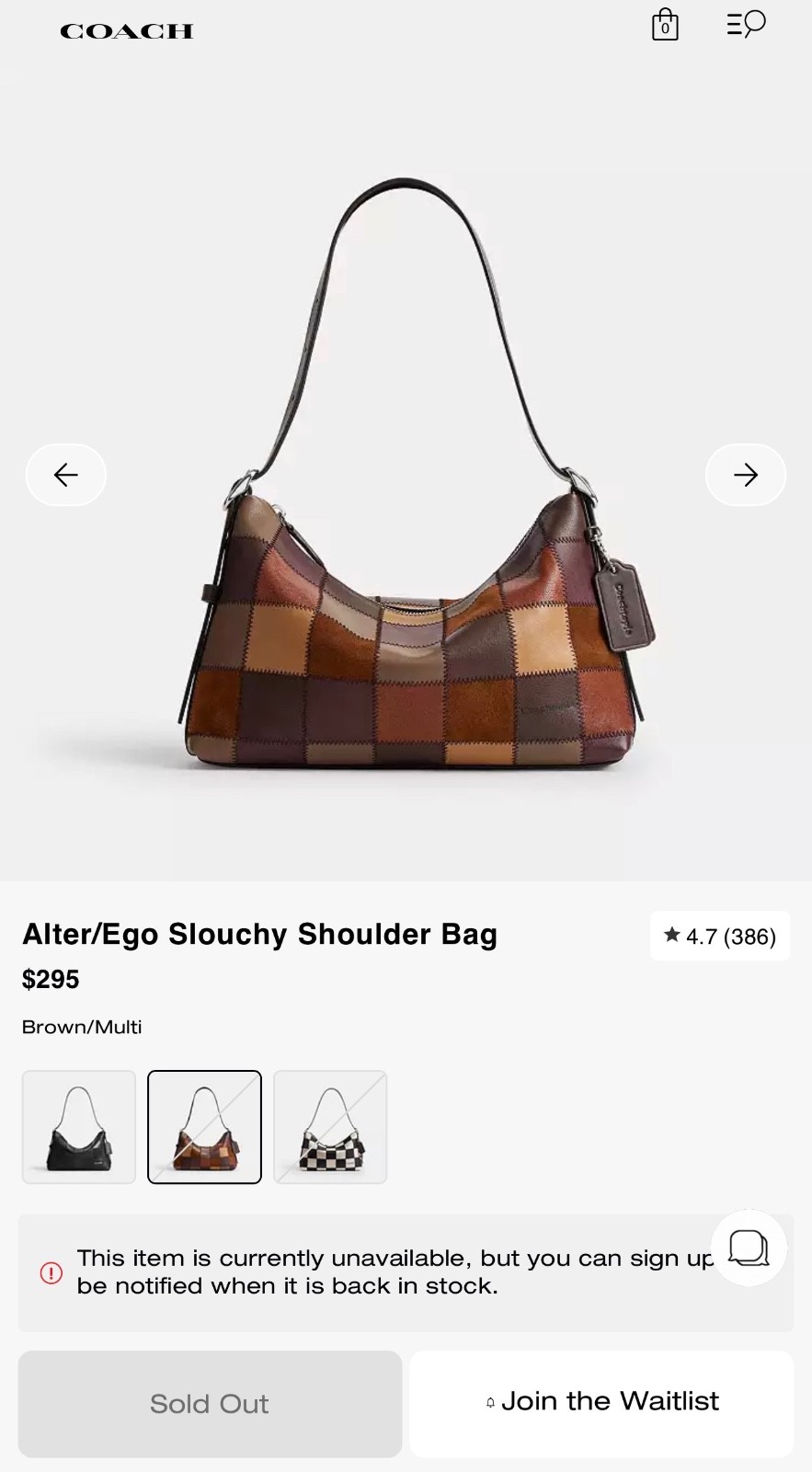 Coach Coachtopia Alter/Ego Slouchy Shoulder Bag multi Coach Coachtopia Alter/Ego Slouchy Shoulder Bag multi
