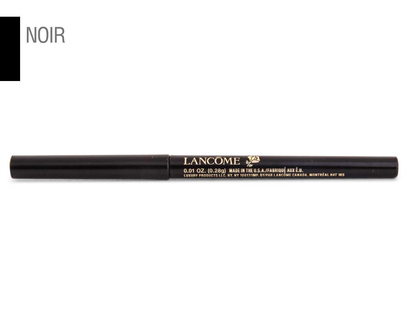 LANCOME LE STYLO WATERPROOF EYELINER  NOIR BLACK  0.01oz 0.28g   NWOB