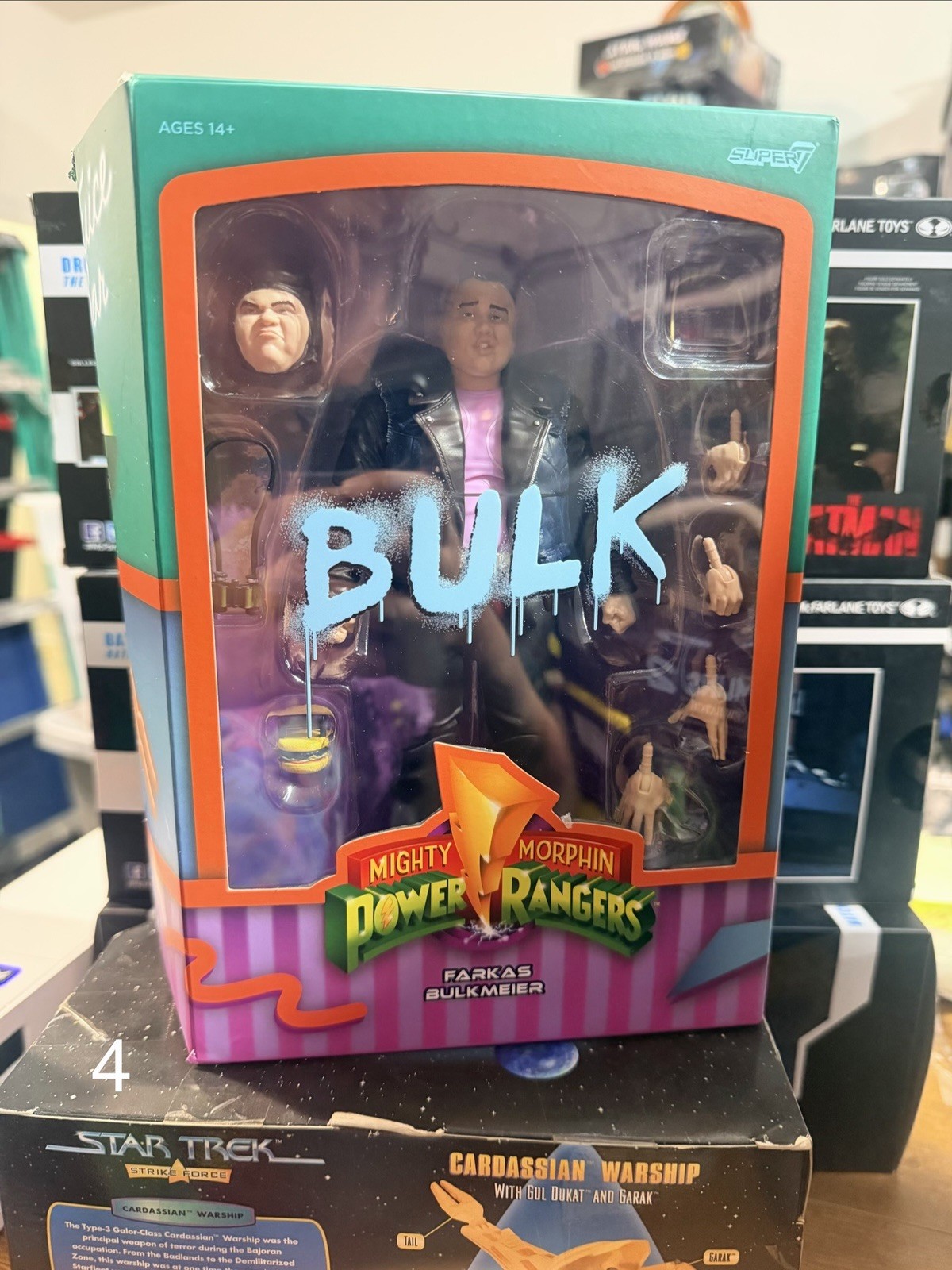 Super7 Mighty Morphin Power Rangers Ultimates Bulk Bulkmeier Action Figure Super7 Mighty Morphin Power Rangers Ultimates Bulk Bulkmeier Action Figure