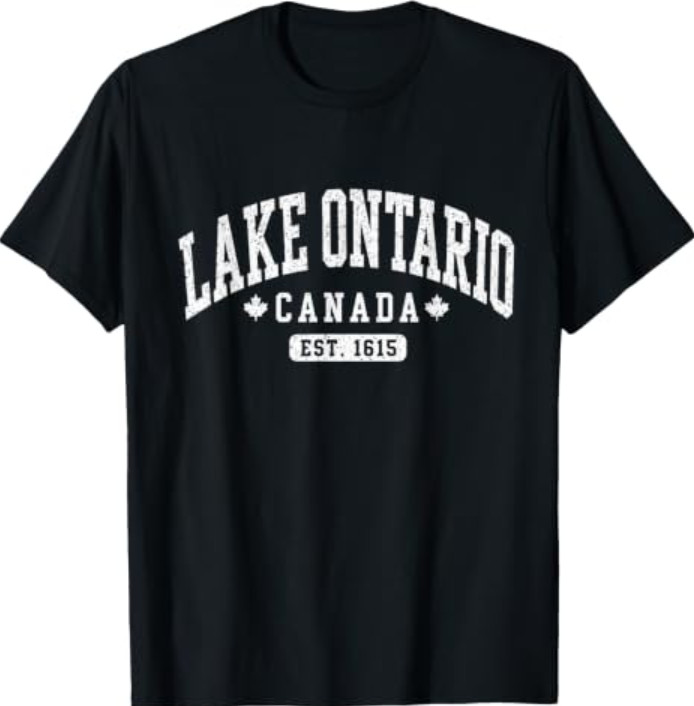 Lake Ontario Canada Vintage EST 1615 Canadian Pride T-Shirt Lake Ontario Canada Vintage EST 1615 Canadian Pride T-Shirt
