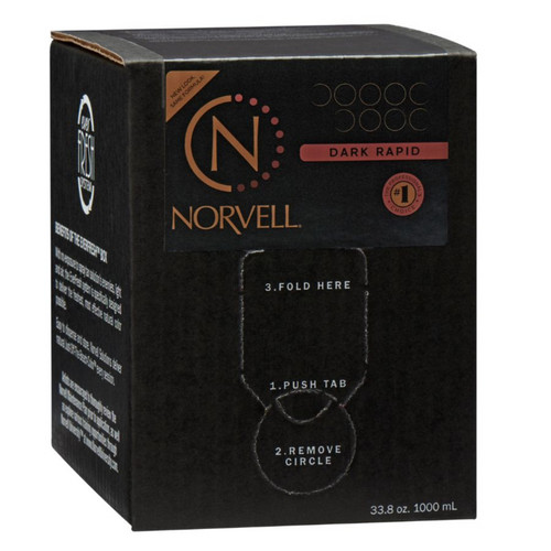 Norvell Dark Rapid Spray Tan Solution -  Liter EverFresh Box