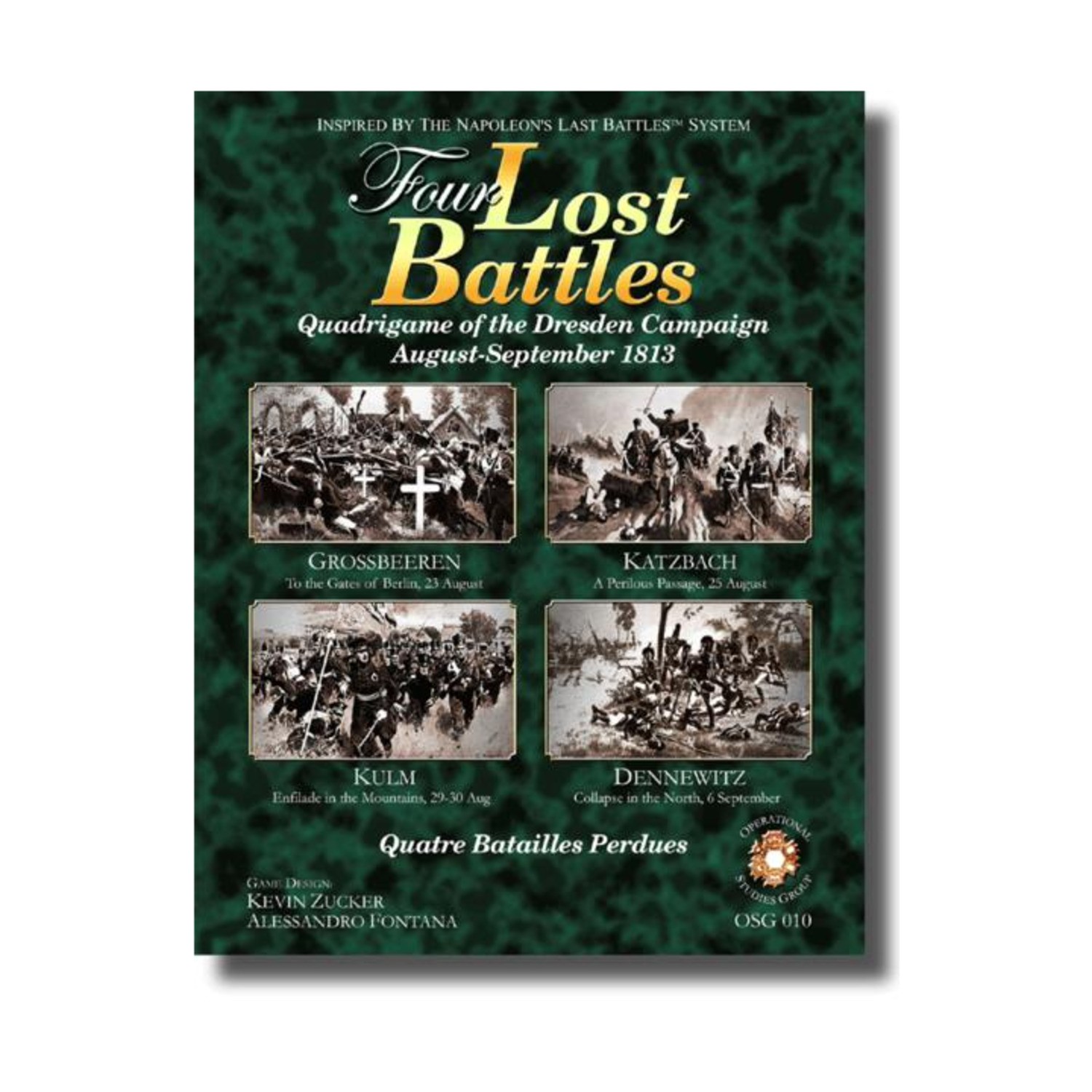 OSG Wargame Four Lost Battles (1st Ed) Box VG+/NM OSG Wargame Four Lost Battles (1st Ed) Box VG+/NM