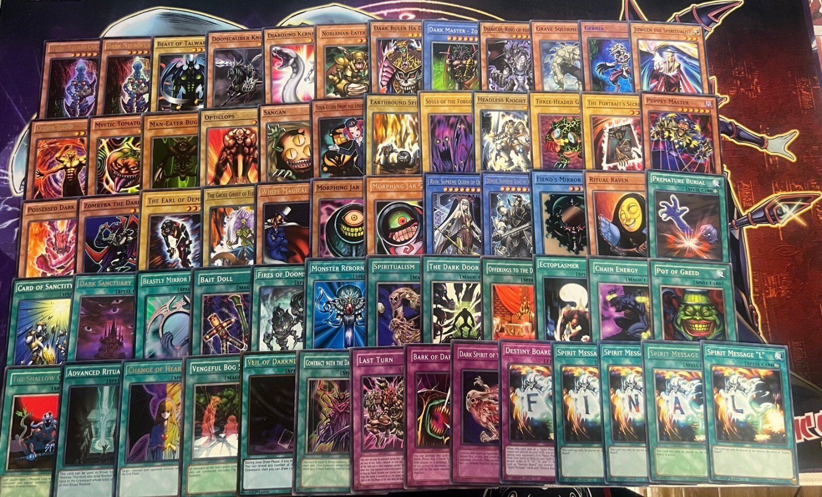 Yami Bakura Deck Dark Necrofear Destiny Board Fiend Morphing Jar Evil Yugioh