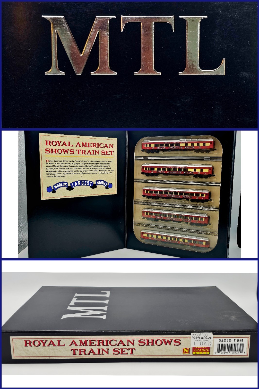 N Scale Micro Trains Line 99301300 Royal American Shows Train Set / RARE N Scale Micro Trains Line 99301300 Royal American Shows Train Set / RARE