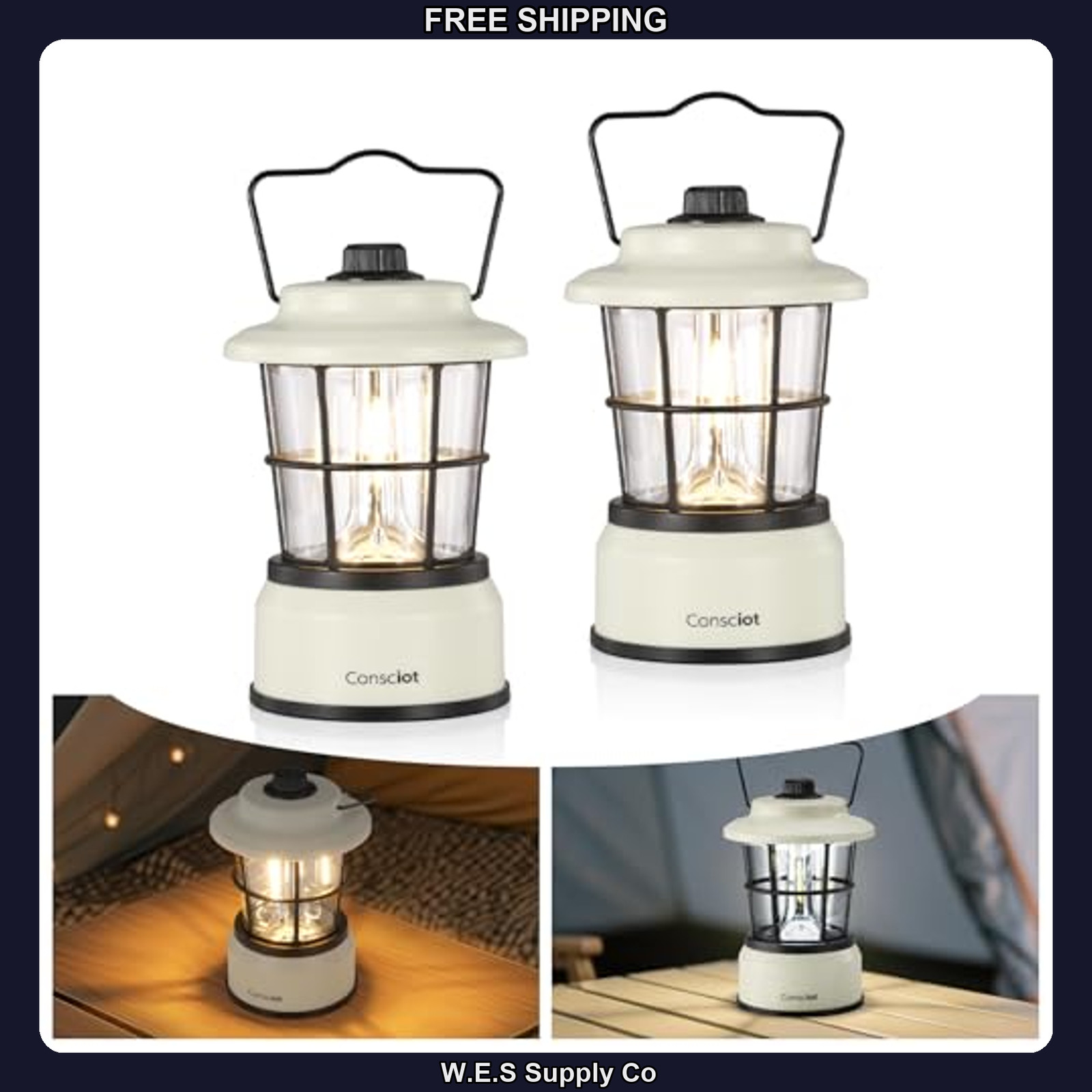 Consciot CL1 Mini LED Lantern Dual Light Sources Battery Powered