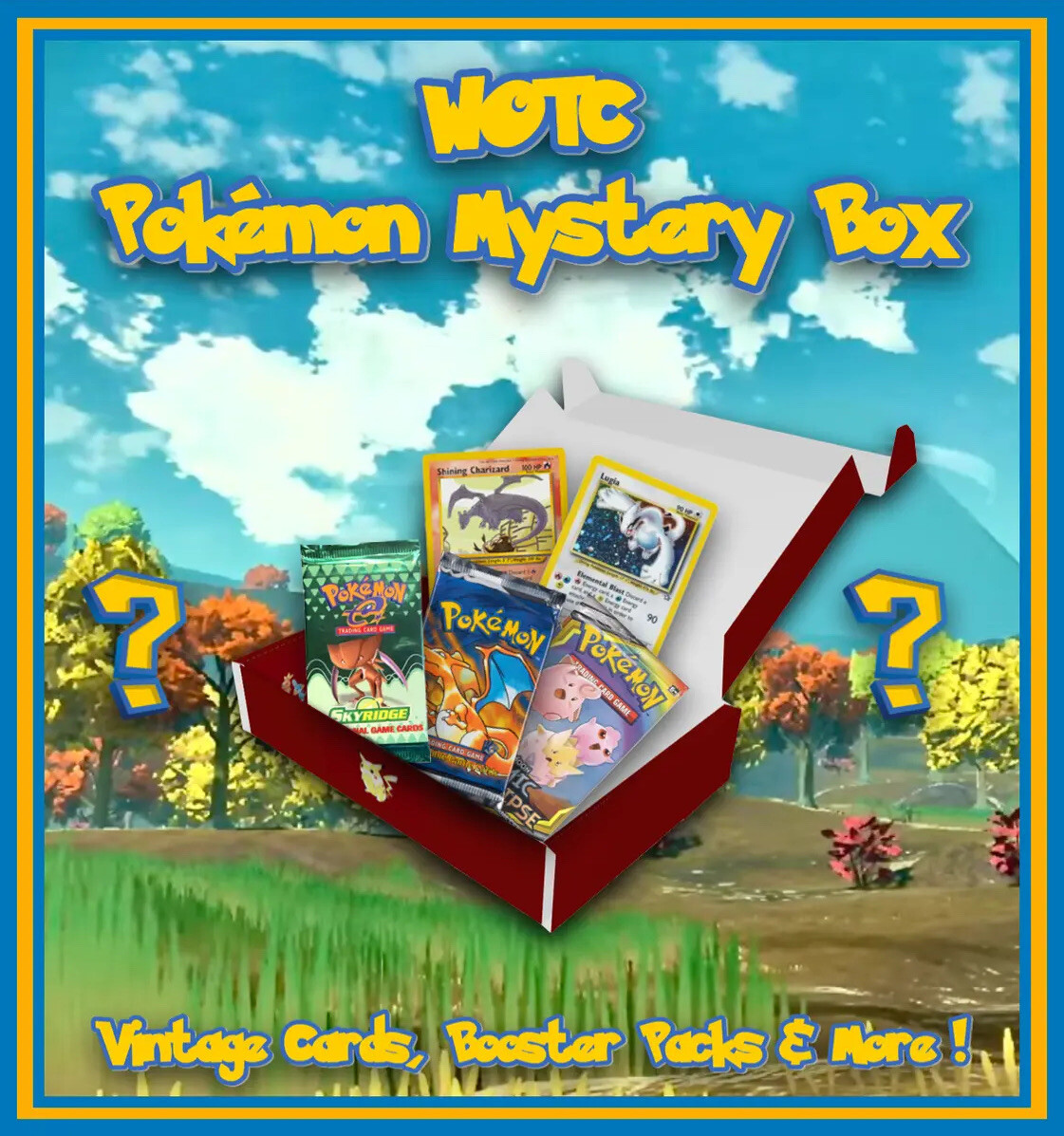 WOTC Pokémon Premium Box Vintage Booster Packs & Cards Read for Details